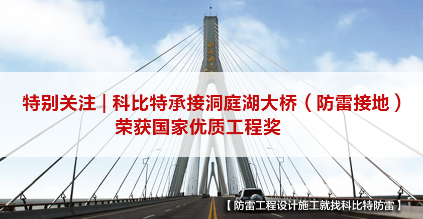 乐动在线登录官网防雷承接的洞庭湖大桥（防雷接地）荣获国家优质工程奖